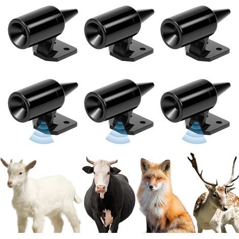 Silbatos ultrasónicos de advertencia para animales de caza (6 unidades), para coches, camiones y motocicletas (6 unidades) (1/5)
