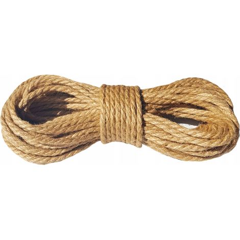 Corda di iuta decorativa nautica, 8 mm, 25 m (1/4)