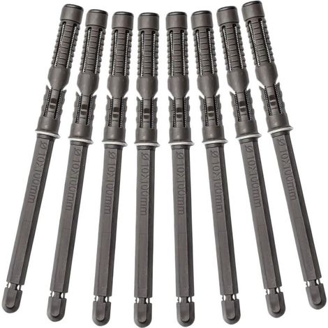 Supports invisibles pour étagères flottantes, fixations murales invisibles, fixations murales robustes à monter soi-même avec flotteurs (10 x 100 mm) - AquaForge (1/4)