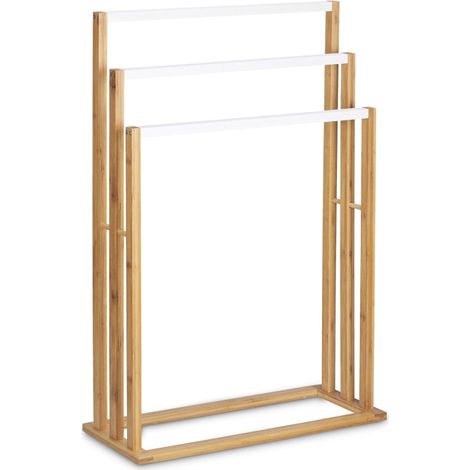 Toallero de bambú perchero accesorios de baño 82 cm 3213023 (1/5)
