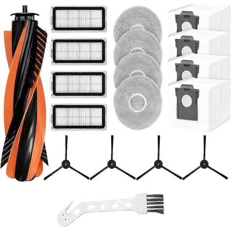 18 accessoires pour balayeuse Cecotec Conga X70 : brosse principale, filtre et sacs à poussière. (1/5)