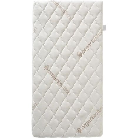Matelas Bébé Coton Bio - 60x120x10 cm - 100% Coton - Déhoussable - Sans traitement chimique (1/4)