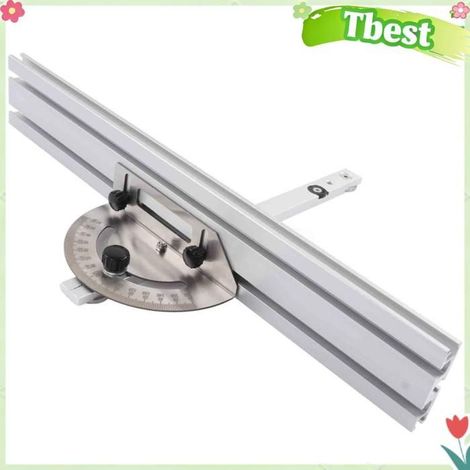 Tbest Règle de Mitre Aluminium Précise pour Scie à Format : Précision Élevée, Contrôle d'Angle, Outil de Menuiserie (1/4)