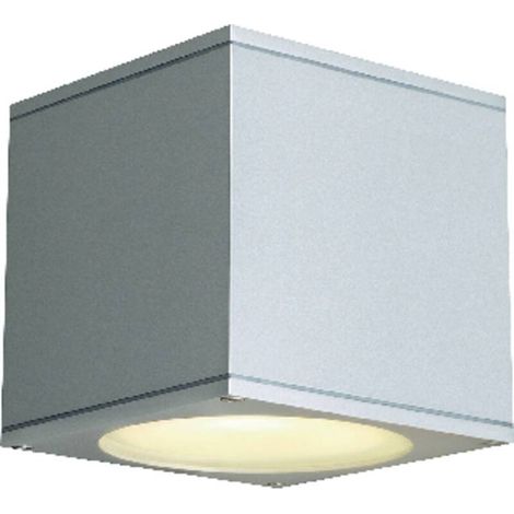 [GEBRAUCHT] B-Ware SLV Außenwandleuchte Big Theo silbergrau 1-flammig GU10 IP44 Aluminium (1/2)
