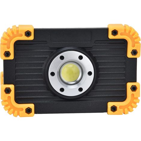 LED-Notstrahler – tragbare Arbeitsleuchte – COB – USB-aufladbar – rund – für drinnen und draußen – Camping