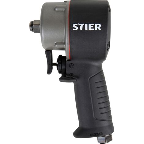 STIER Visseuse à percussion 13-MBS entraînement 1/2" extra court, couple de déclenchement max. 1 275 N, plusieurs niveaux, poignée isolée, visseuse sans fil, visseuse à chocs (1/4)