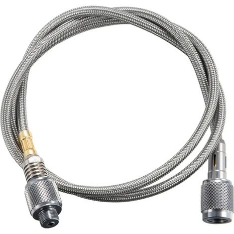 Tube d'extension de 100 cm pour réchaud à gaz de camping, adaptateur pour cartouche de gaz, tuyau d'extension pour réchauds de cuisine portables (1/4)
