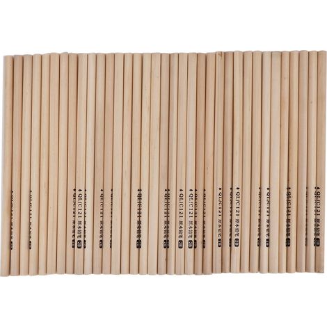50 bâtons de graphite HB 2B en bois écologique, crayons triangulaires pour l'écriture, lot de 50 pièces (1/5)