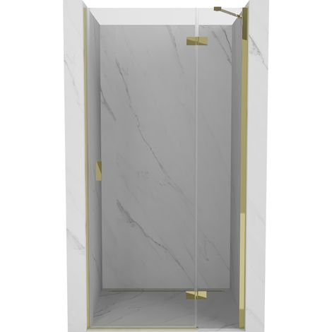 Mexen Mist-H porte de douche battante droite 110 cm, transparent, or - 8A5-110-000-50-00-P (1/5)