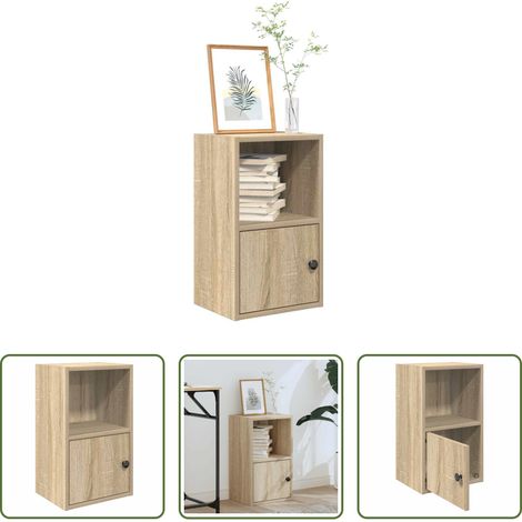 Holzwerkstoff - Bücherregal Sonoma-Eiche 31x24x52 cm Holzwerkstoff (1/5)