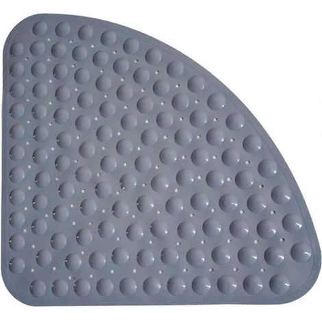 Tapis de douche antidérapant, antibactérien et anti-moisissure, tapis de bain d'angle en quart de cercle