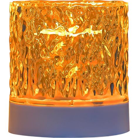 Lampe de bureau LED Toivize Projection dynamique effet flamme ambiance nocturne acrylique USB veilleuse design pour chambre salon (1/5)
