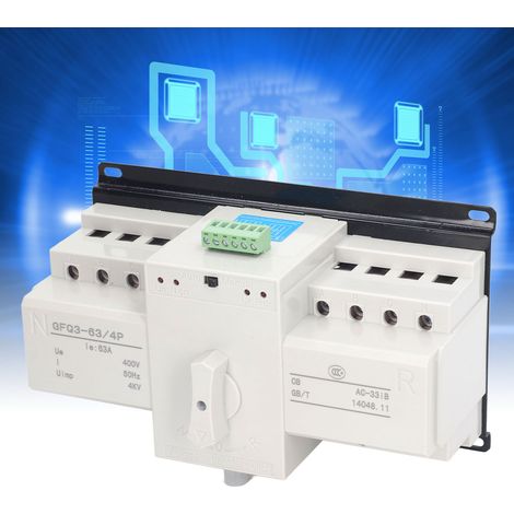 Automatischer Umschalter für zwei Stromversorgungen (AC400V 63A) für ATS/4P-Generatoren