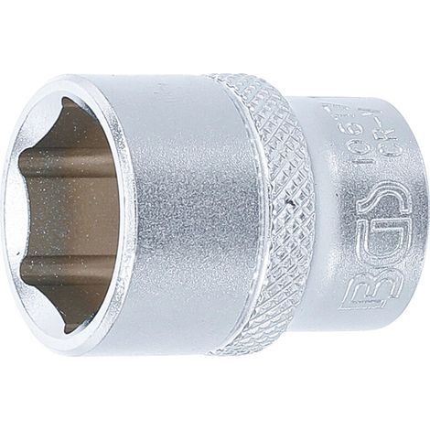 Llave de vaso hexagonal  entrada 10 mm (3/8")  17 mm (1/3)