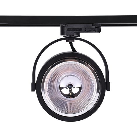 Foco Led De Carril Trifásico AR111 GU10 - Negro (1/5)