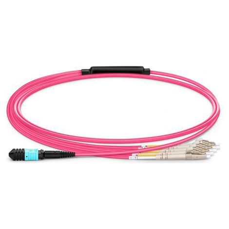 Cable de fibra óptica/InfiniBand Lanview LVO230501-MTP de 1 m, color morado. (1/4)