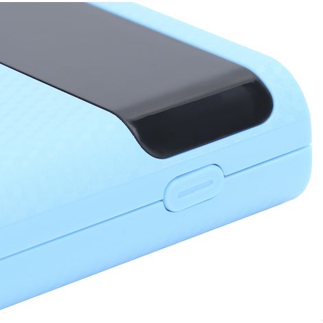 Boîtier de stockage portable pour 8 piles 18650 - Accessoire léger pour power bank DIY, bleu
