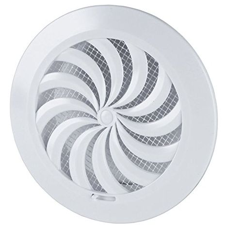 Griglia di ventilazione rotonda T95 Ø100 bianca (1/3)