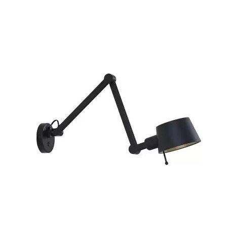 [GEBRAUCHT] B-Ware Lucande Wandleuchte Silka schwarz Metall 9,5 cm dimmbar E27 IP20
