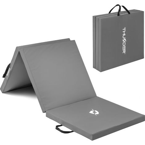 THUNDER MG-02-GREY Gymnastikmatte 180 x 60 x 5 cm Faltbar Grau Trainingsmatte (1/5)