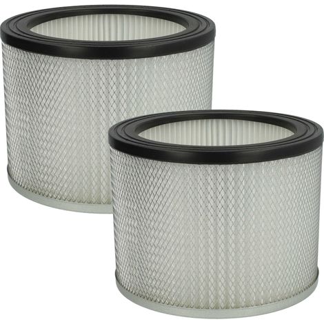 vhbw 2x filtro a pieghe piatte compatibile con Rowi RAS 800/18/1 Inox aspirapolvere - Cartuccia filtrante