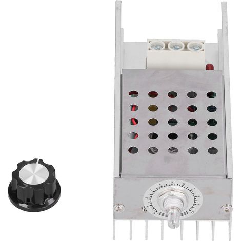 Régulateur de tension, variateur LED, contrôleur de vitesse de moteur électronique 10 000 W avec boîtier, 220 V CA (1/5)