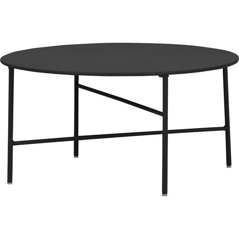 Penny Gartentisch Ø 70 cm. H 35 cm, schwarz.