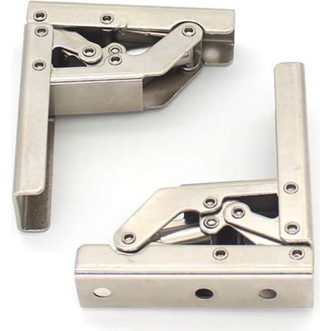 2 pièces de support de charnière pliable à 90 degrés épaissi reliant la charnière d'armoire support caché cadre de table accessoires de meubles (1/3)
