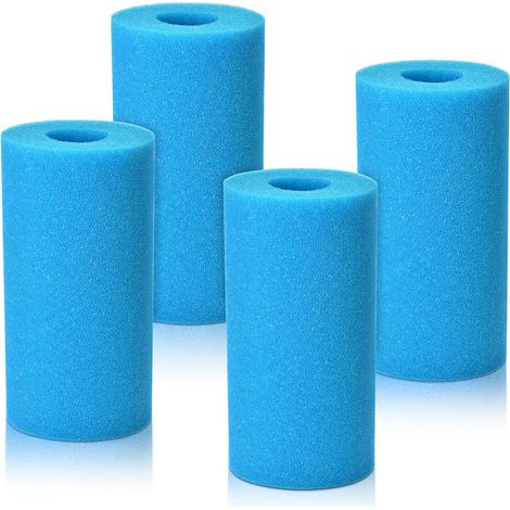 4 PCSéponge Filtrante Type S1, Cartouche de Filtre en Mousse, Mousse pour Filtre Piscine, Réutilisables et Lavables, Filtre en Mousse pour Spa, Piscine, Jacuzzi 10 x 20 x 4 cm-Fei Yu (1/5)