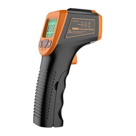 1 pc orange Thermomètre Infrarouge,-58 °F A 1112 °F (-50 °C A 600 °C) Pistolet thermomètre infrarouge sans contact de haute précision,Avec Ecran Lcd --TONCHEAN (1/5)