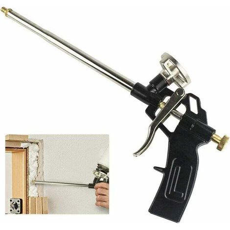 Professional foam gun – Lightweight aluminum alloy – Spring-loaded trigger for precise control – For caulking and insulation (1/5)