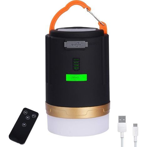 AIDUCHO Lanterne De Camping Lanterne Camping Led 4800mah Lumières De Tente Rechargeable Batterie, Résistant À L'eau, Base Magnétique, 3 Modes D'éclairage Pour Camping,Travaux,Chasse,Pêche (1/5)