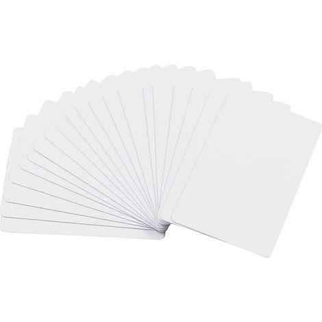 Lot de 20 cartes PVC vierges de qualité supérieure, CR80, épaisseur 30 mil, qualité graphique -- (1/5)