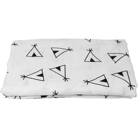couverture d'emmaillotage douce et confortable pour bébé, de forme carrée, en mousseline n° 2 (1/3)