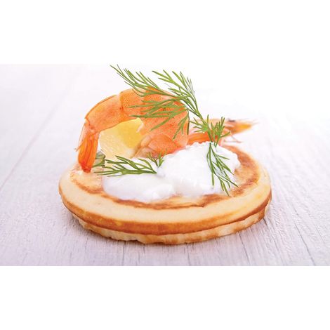 Kitchen Craft Blinis - 7 poêle à crêpes (23,5 cm de diamètre, fonte, noir) (1/5)
