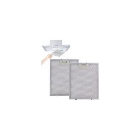 pièces Filtre à Graisse Métallique pour Hotte Aspirante, 320x260mm Filtre en Aluminium Filtre Anti-Graisse Lavable Filtre - Argent (1/5)