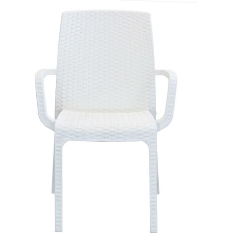 ALMA - poltrona da giardino impilabile in wicker stampato (1/4)