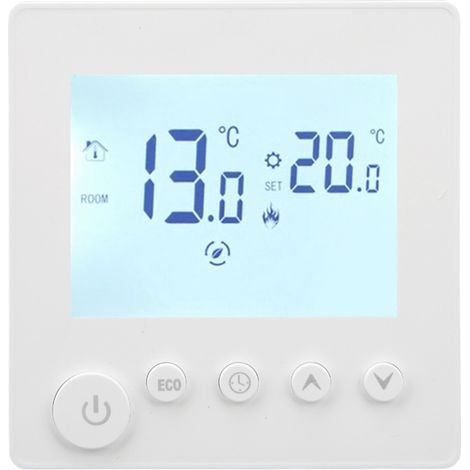 Termostato digitale con schermo LCD e regolatore di temperatura per il riscaldamento
