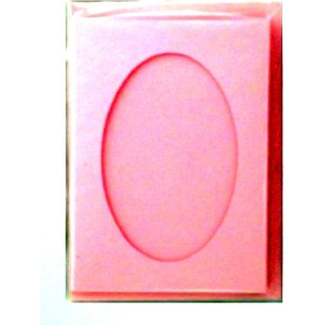 Biglietto di auguri + busta rosa chiaro 5 pezzi