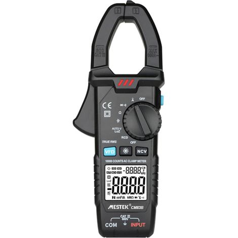 CM83B multimètre pinces 600A 600V NCV mesure C rétroéclairage sans pile (1/5)