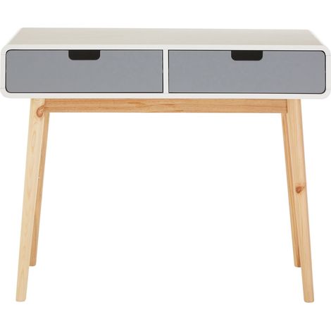 Interiors by Premier Console Table, Compact and Versatile Console Table with Drawers, White Finish Console Table with Storage (1/7)