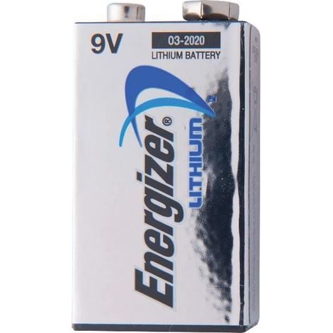 Pack de 2 Piles 9V / FR9 Lithium Energizer (1/3)
