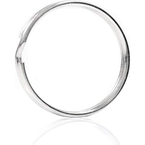 Ensemble De Bague Fendue Porte-Clés 10X Qualité 50Mm Grande Boucle à Clé En Nickel Robuste Boucle à Ressort (1/4)
