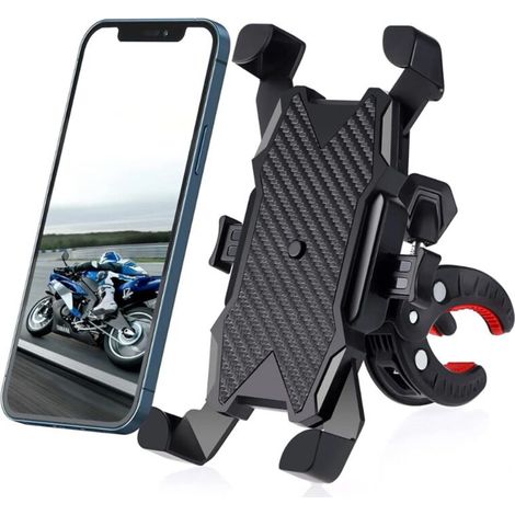 Support de téléphone portable vélo, support de navigation pour téléphone portable, support de vélo extérieur anti-chute et anti-vibration pour vélo, moto, voiture électrique, noir