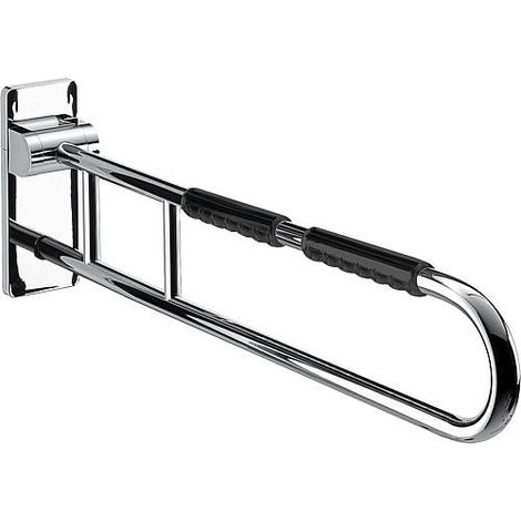 Poignée rabattable de support SYSTEME 2 850 mm chromé/noir (1/2)