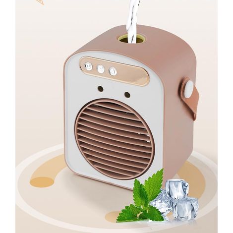 Mini-climatiseur silencieux à refroidissement par eau, climatiseur portable pour bureau ou chambre à coucher, réglable, mini-ventilateur, appareil de refroidissement pour les journées chaudes, été (1/5)