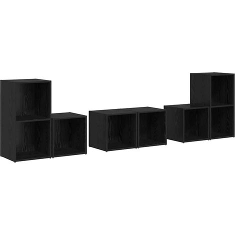 Maison Exclusive - Ensemble meuble TV 6 pcs Chêne noir Bois d'ingénierie