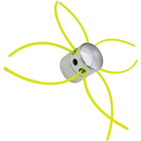 Tête de coupe en alliage d'aluminium haute résistance, compatible avec diverses tondeuses à gazon  tête de coupe en alliage d'aluminium. (1/4)