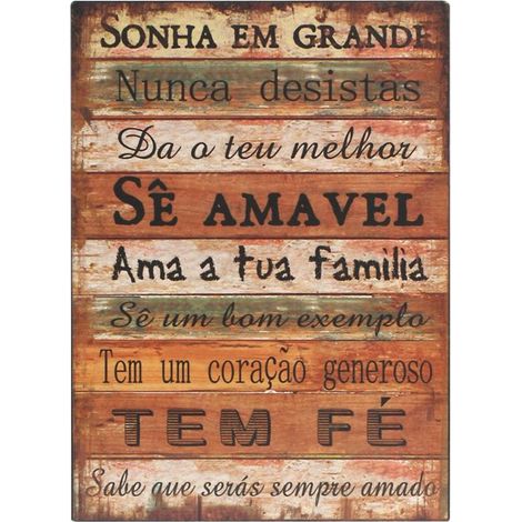 Signes Grimalt Portugais Ornements muraux Plaques métalliques  Plaque métallique brune rectangulaire - 33x24x1cm