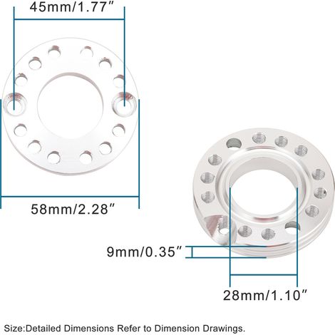 28mm carburetor gasket, silver-white Adapater intake manifold rotary plate, motorcycle accessories (1/4)